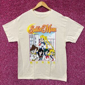 Sailor Moon Graphic Short Sleeve Tee - Cream